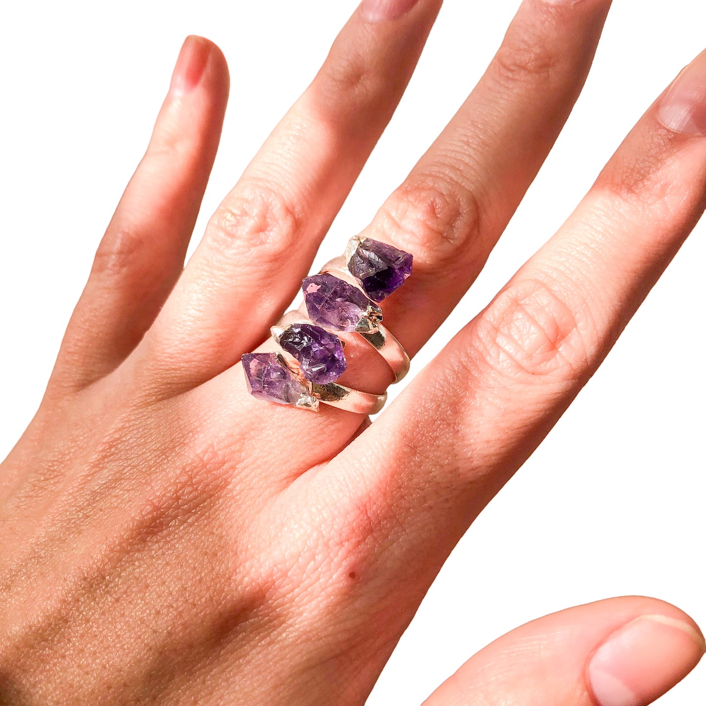 4 Rough Point Rings