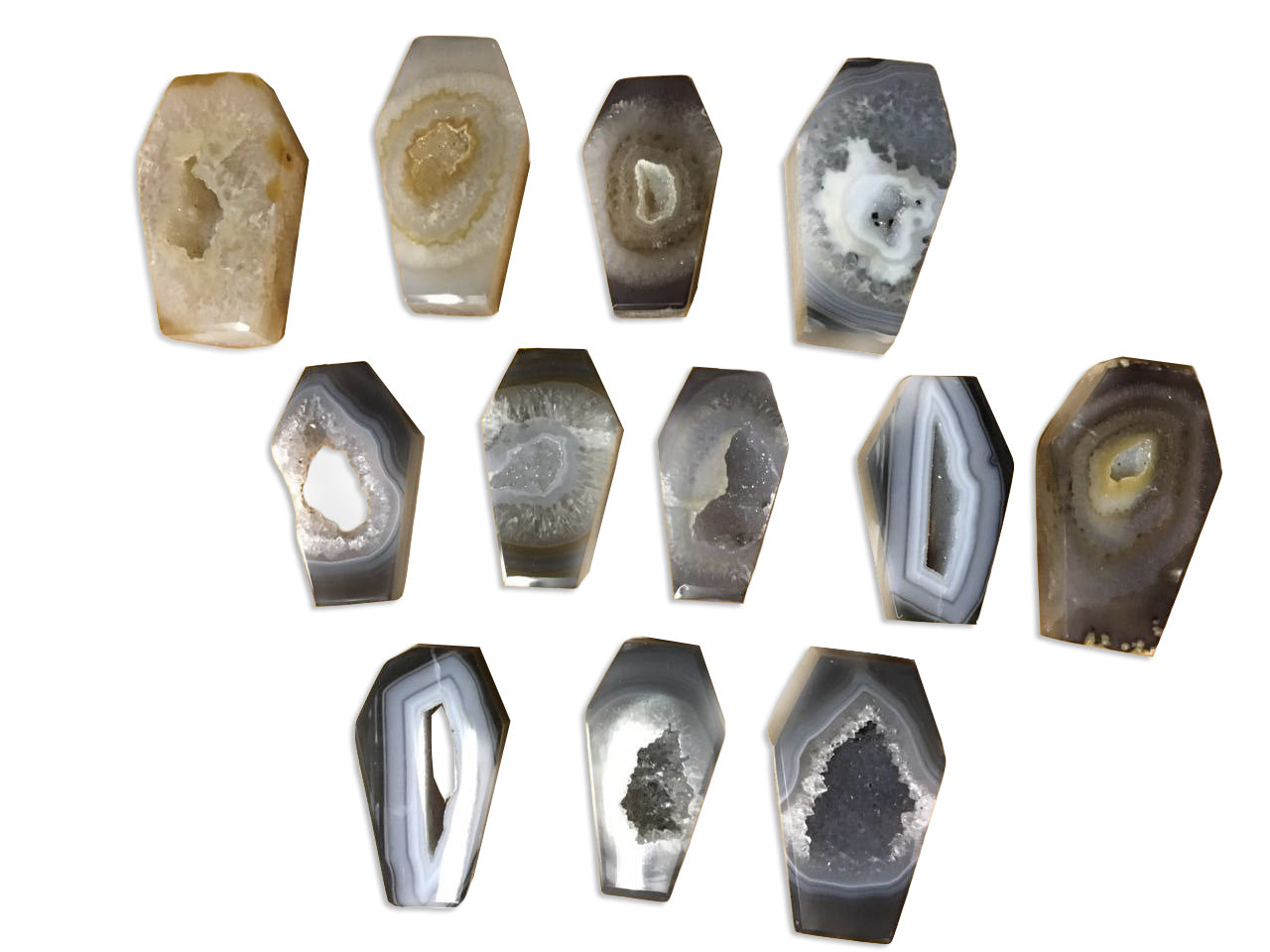 Agate Geode Druzy – Assorted Shapes – Wholesale Brazilian Crystals - Nativa Gems