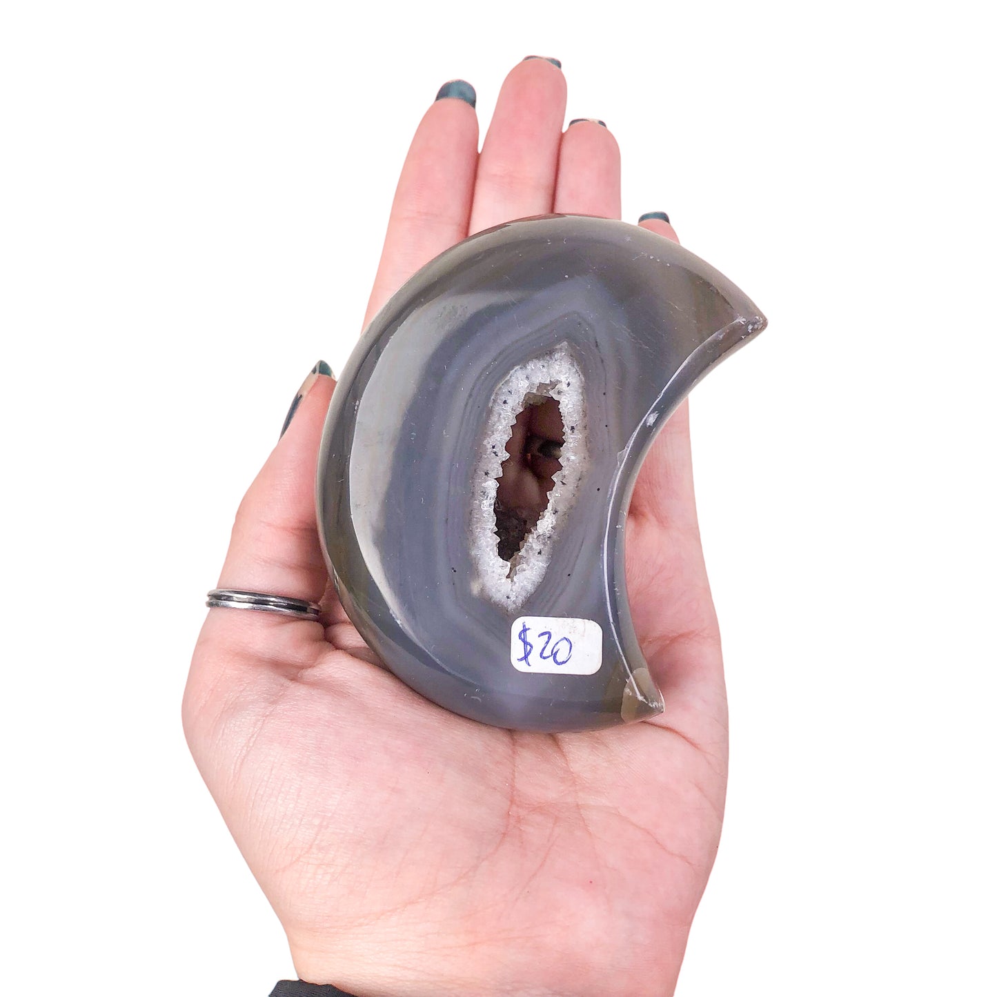 Agate Geode Moon