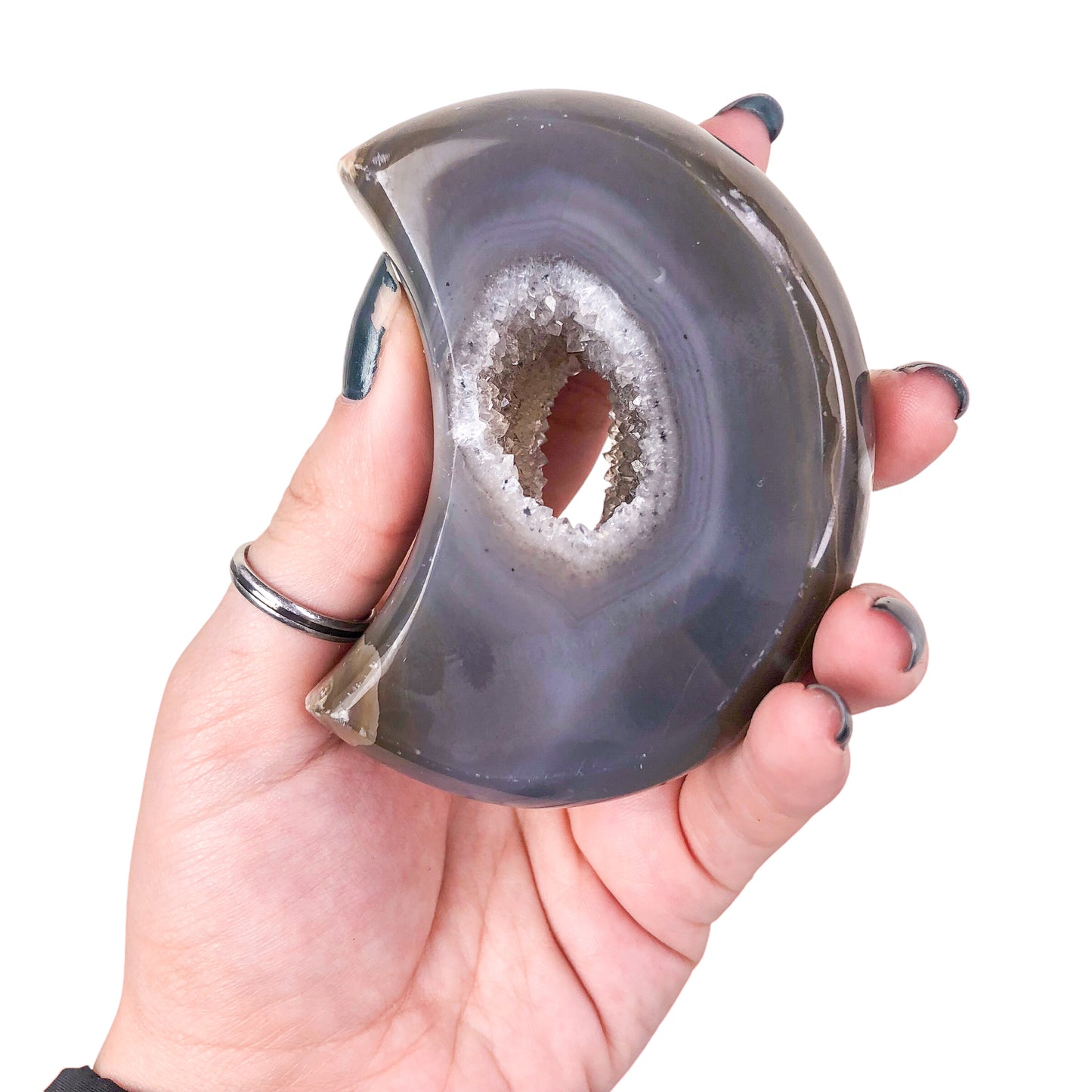 Agate Geode Moon