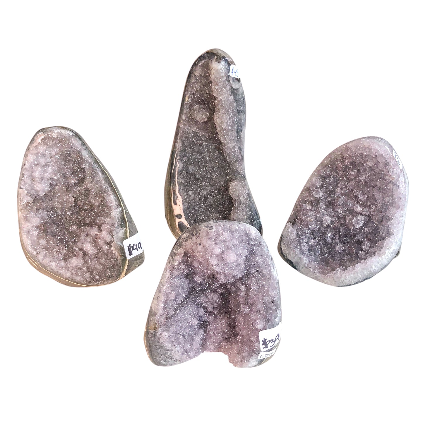 Amethyst Druzy Cut Base