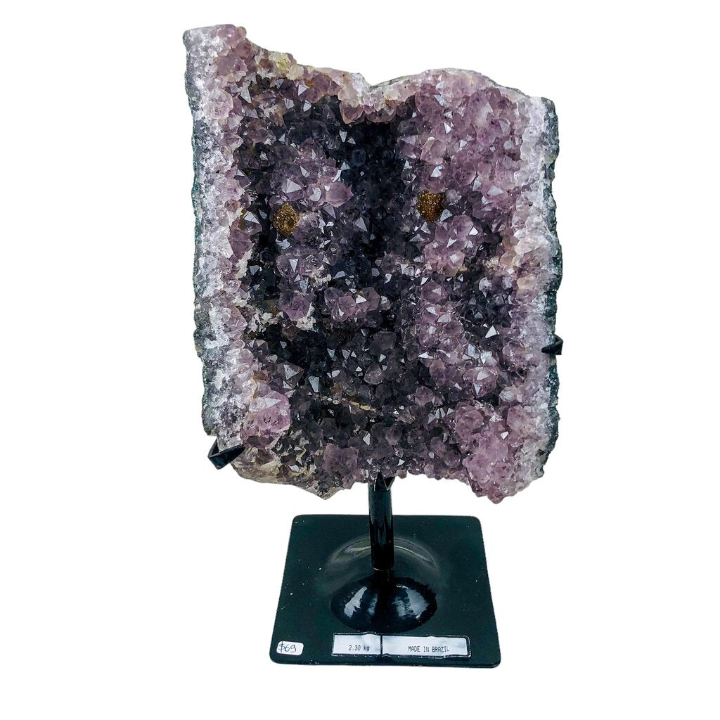 Amethyst Clusters on Stand - Nativa Gems