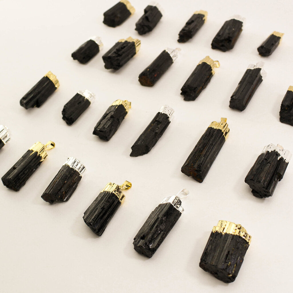 Black Tourmaline Pendants - Nativa Gems