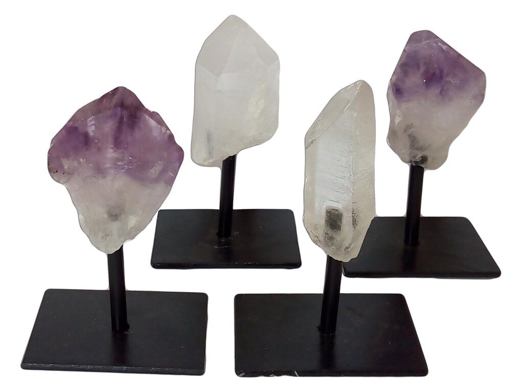 Clusters and Points on Metal Stands - Nativa Gems