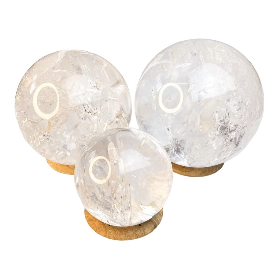Clear Quartz Spheres - Nativa Gems
