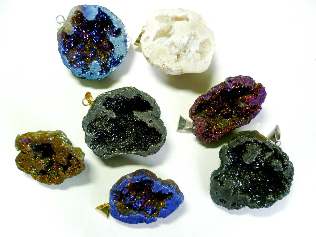 Coated Druzy Pendant - Nativa Gems
