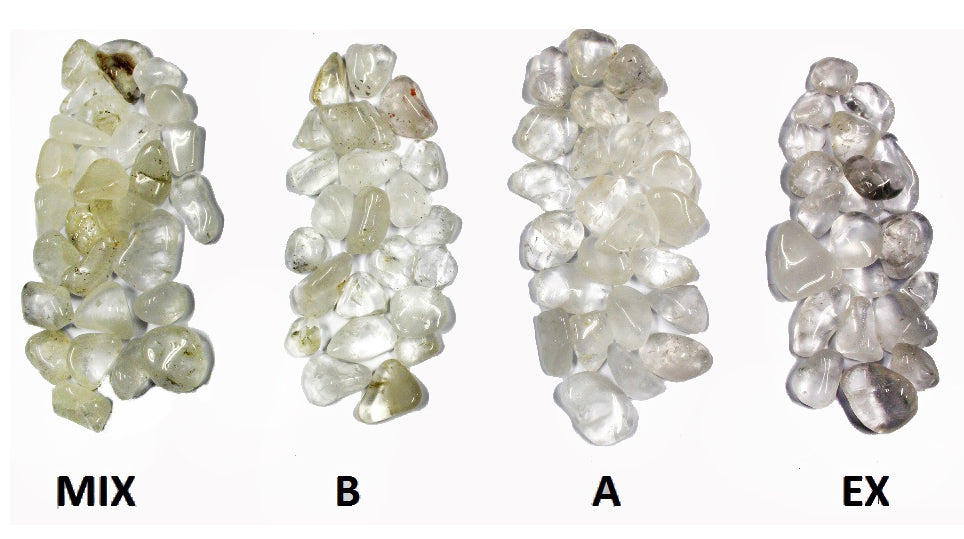 CLEAR QUARTZ TUMBLED STONES- STYLE Q2