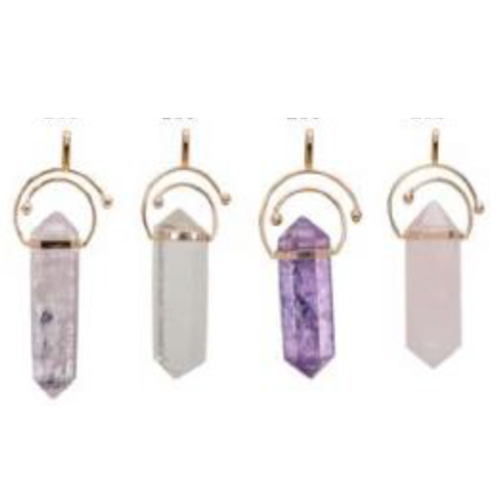 Quartz Double Top Handle Pendant - Nativa Gems