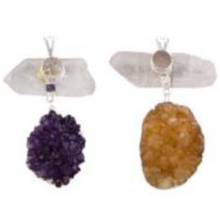 Druzy Energy Balance Pendants - Nativa Gems