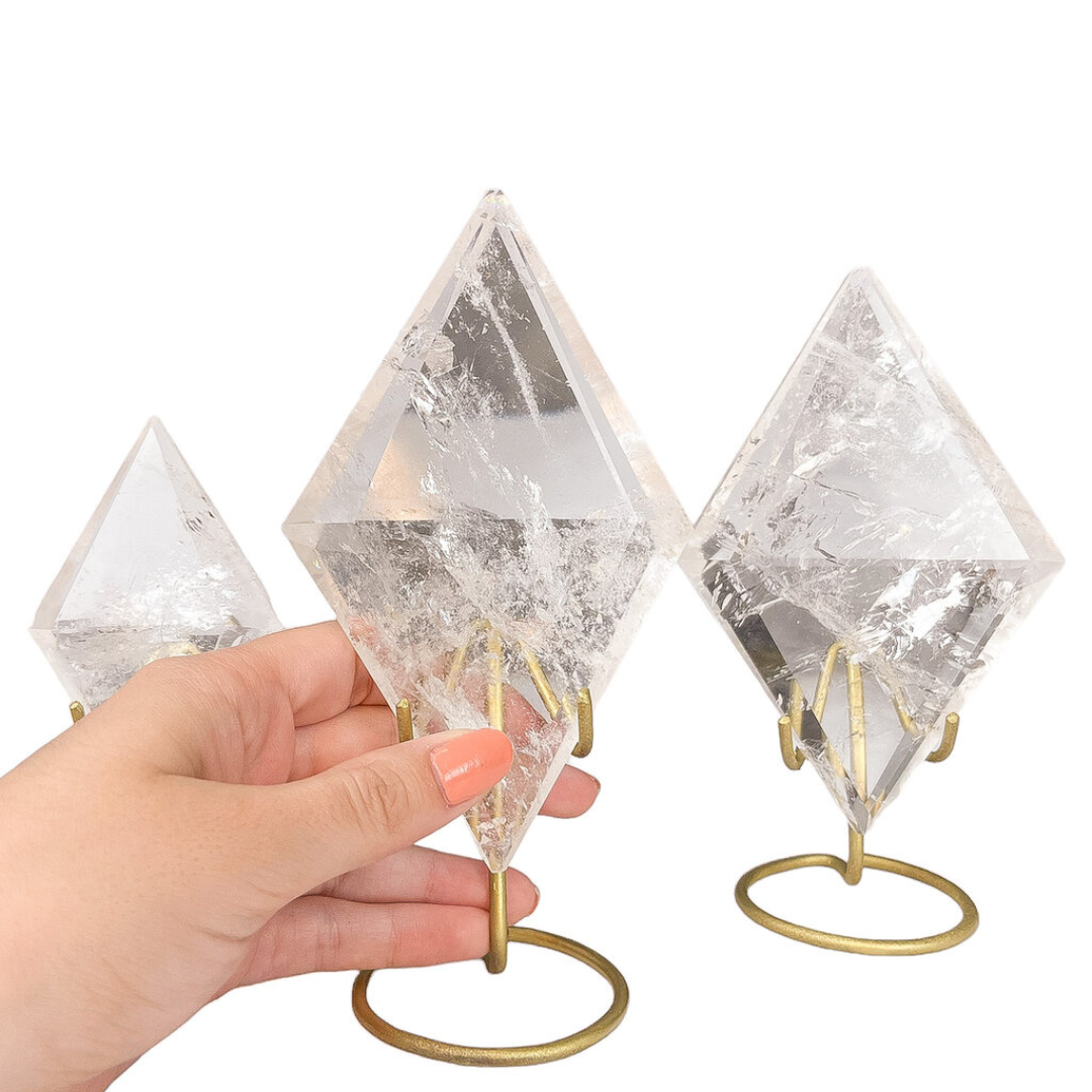 Diamond Quartz on Stand - Nativa Gems