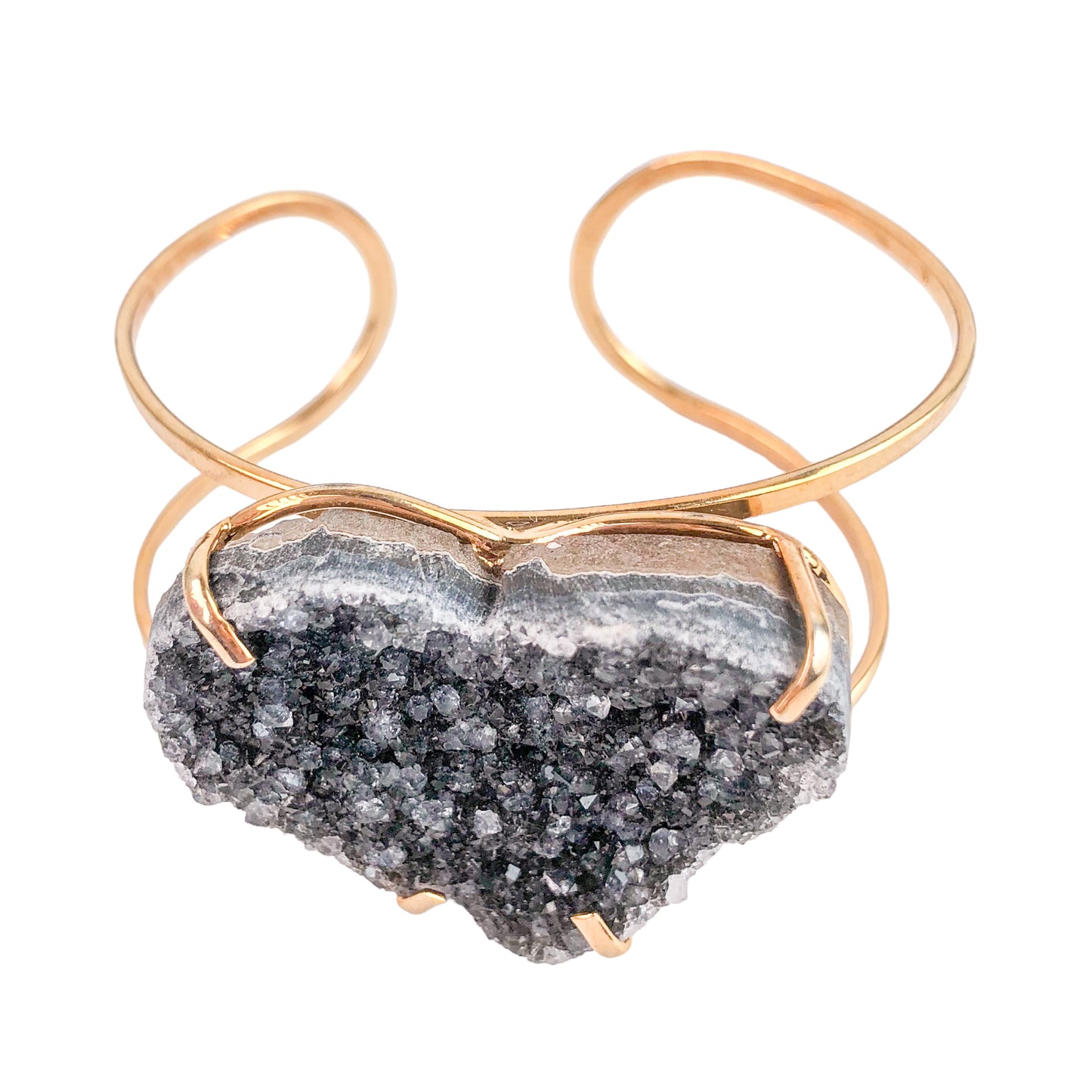 Druzy Heart Bracelets