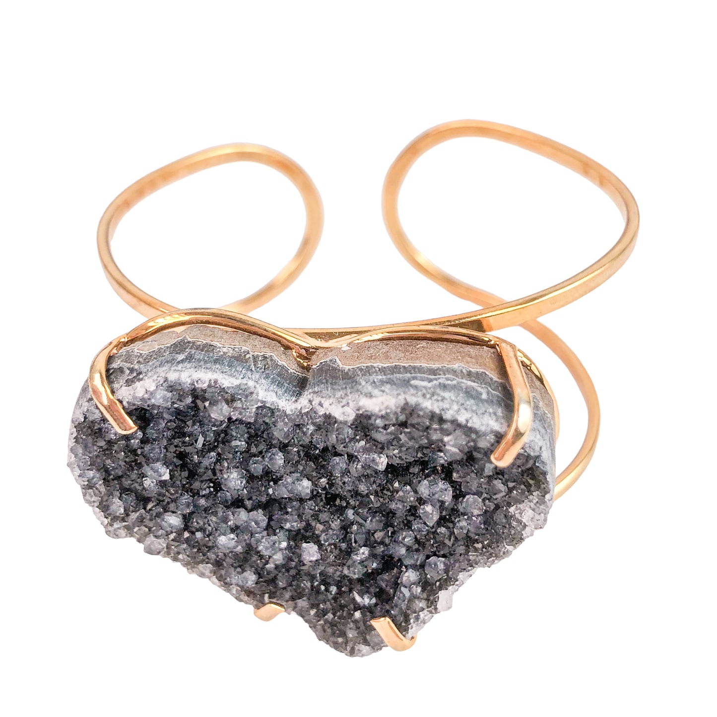 Druzy Heart Bracelets