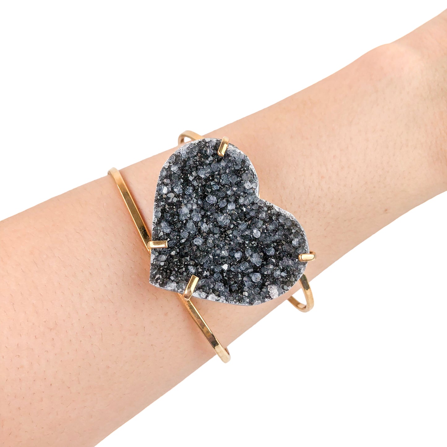 Druzy Heart Bracelets