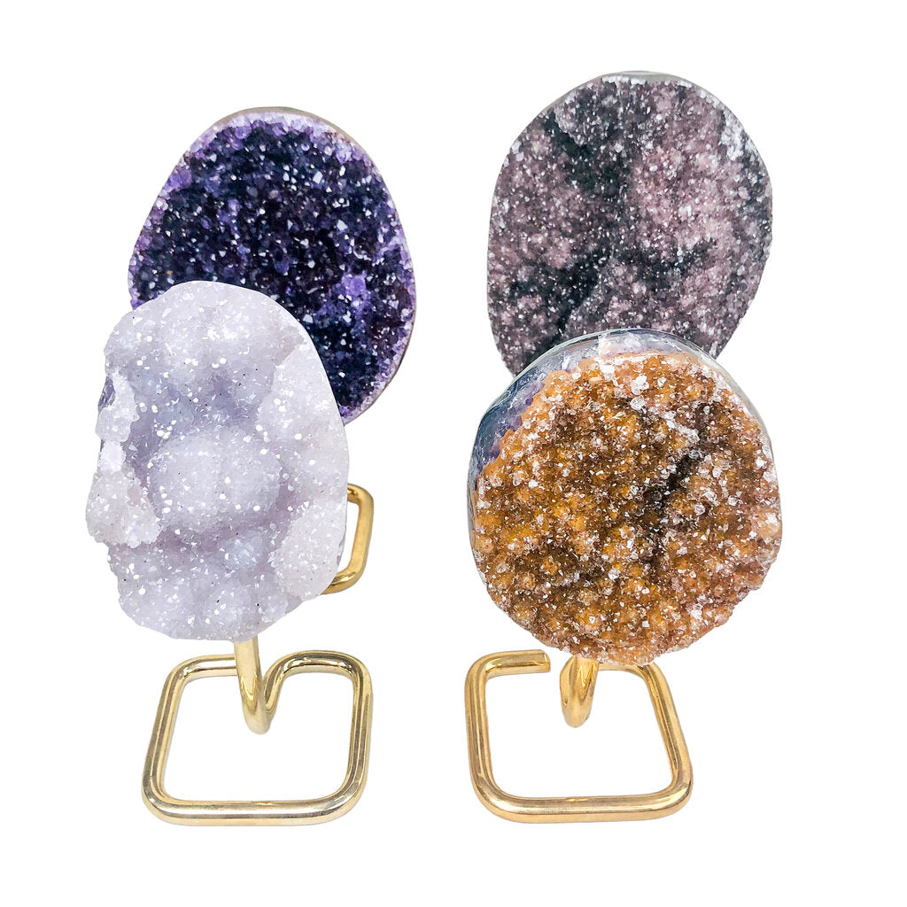 Druzy Rainbow on Stand - Nativa Gems