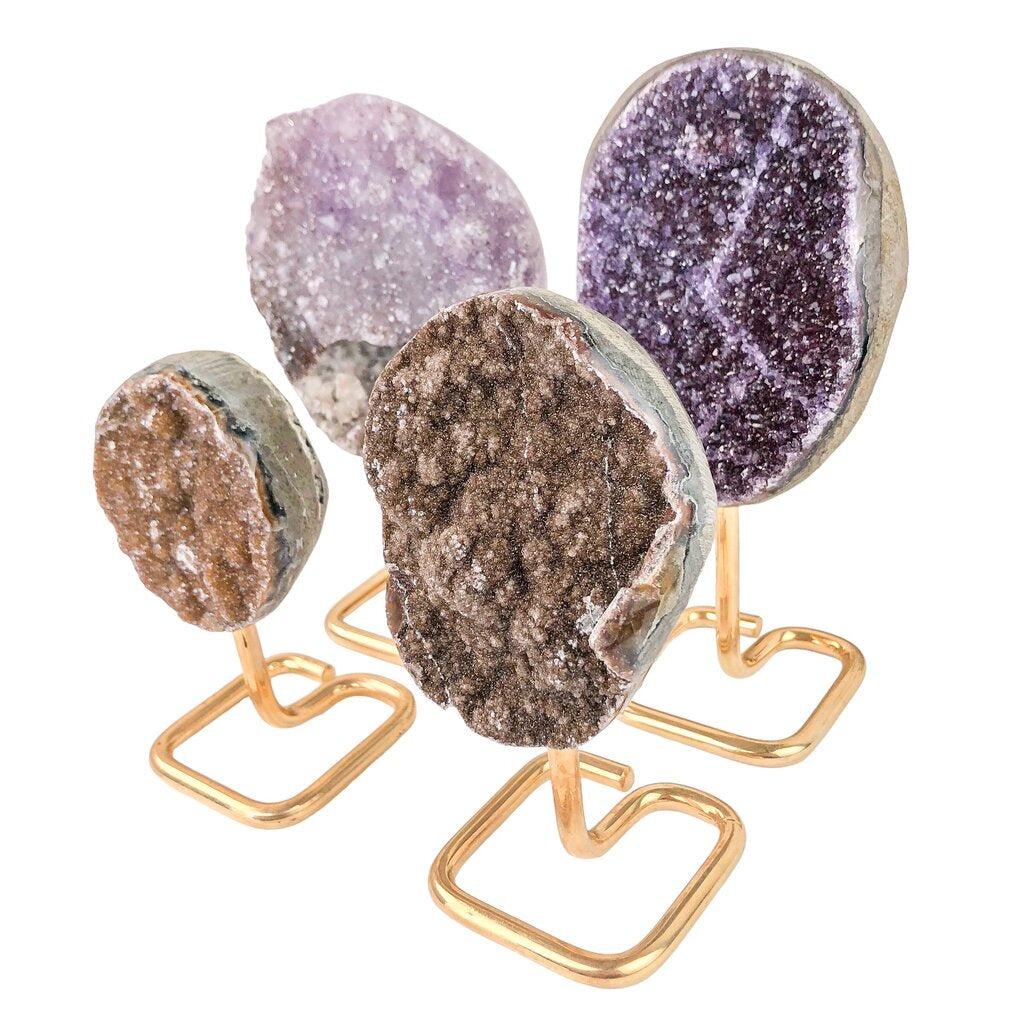 Druzy Rainbow on Stand - Nativa Gems