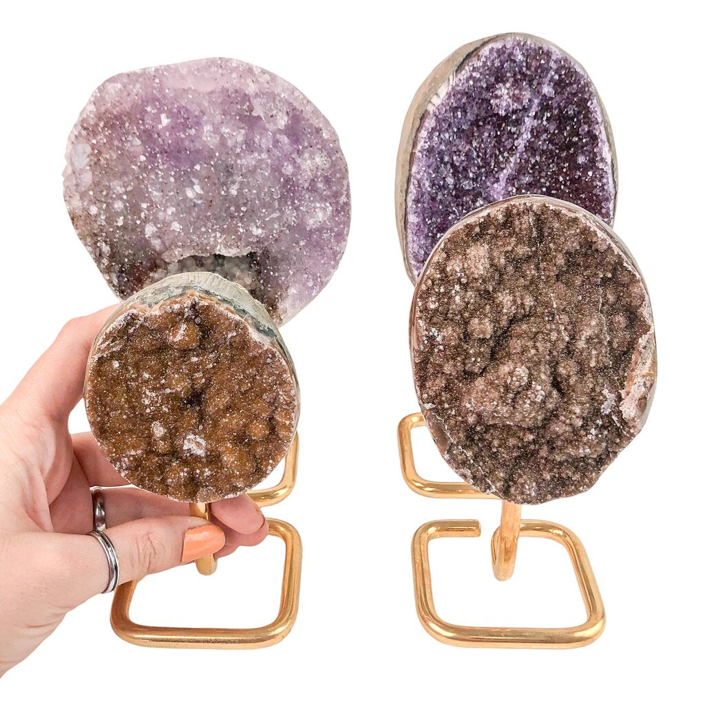 Druzy Rainbow on Stand - Nativa Gems