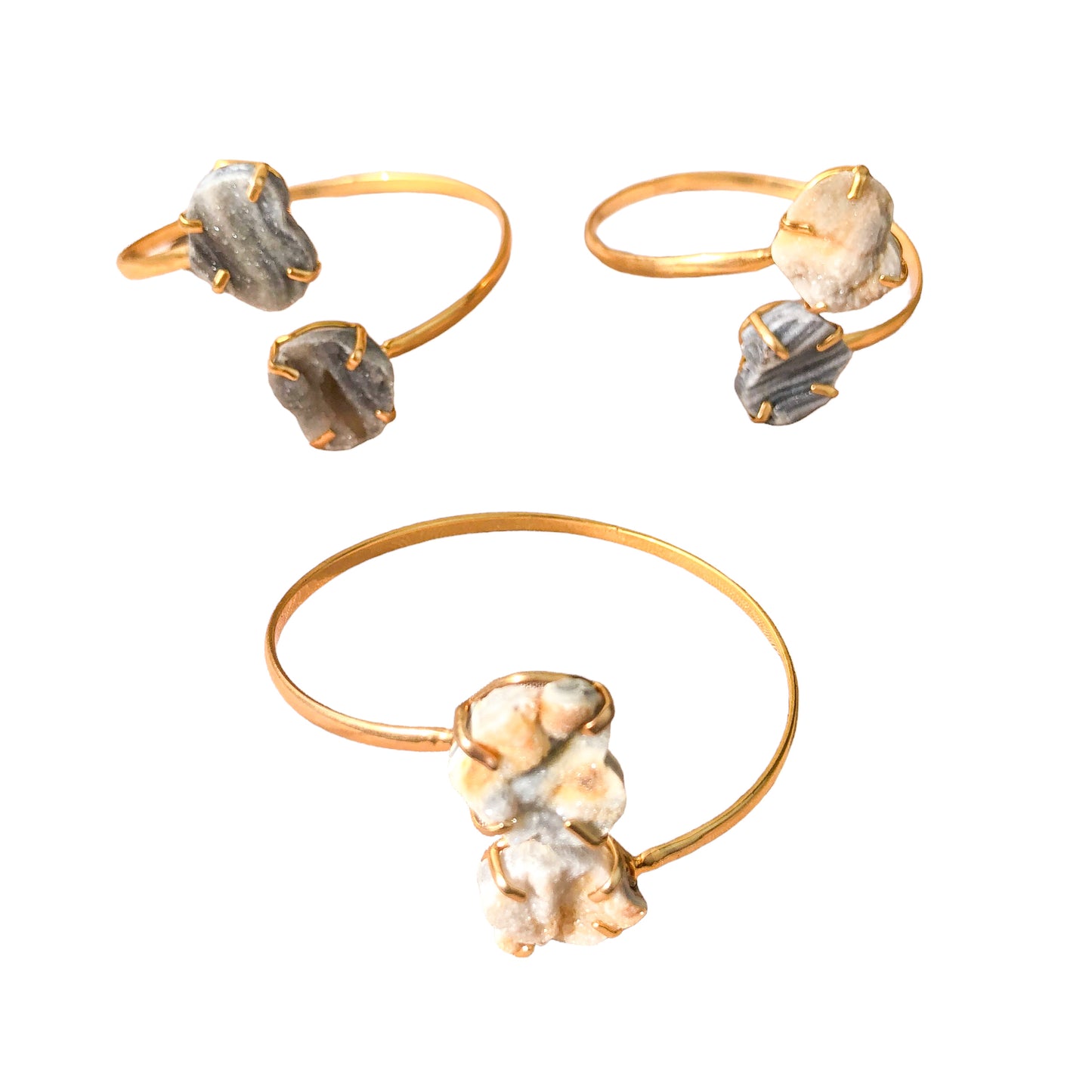 Dual Chalcedony Bracelets
