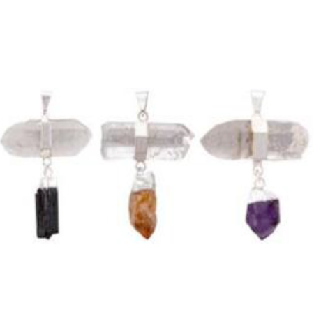 Energy Balance Clear Quartz Pendants