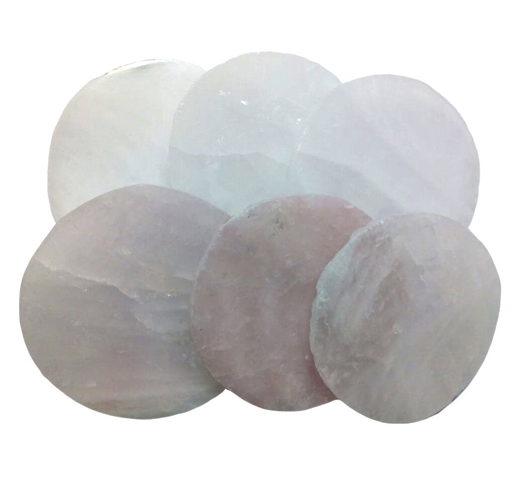 Free Form and Roundish Quartz Coasters - Nativa Gems