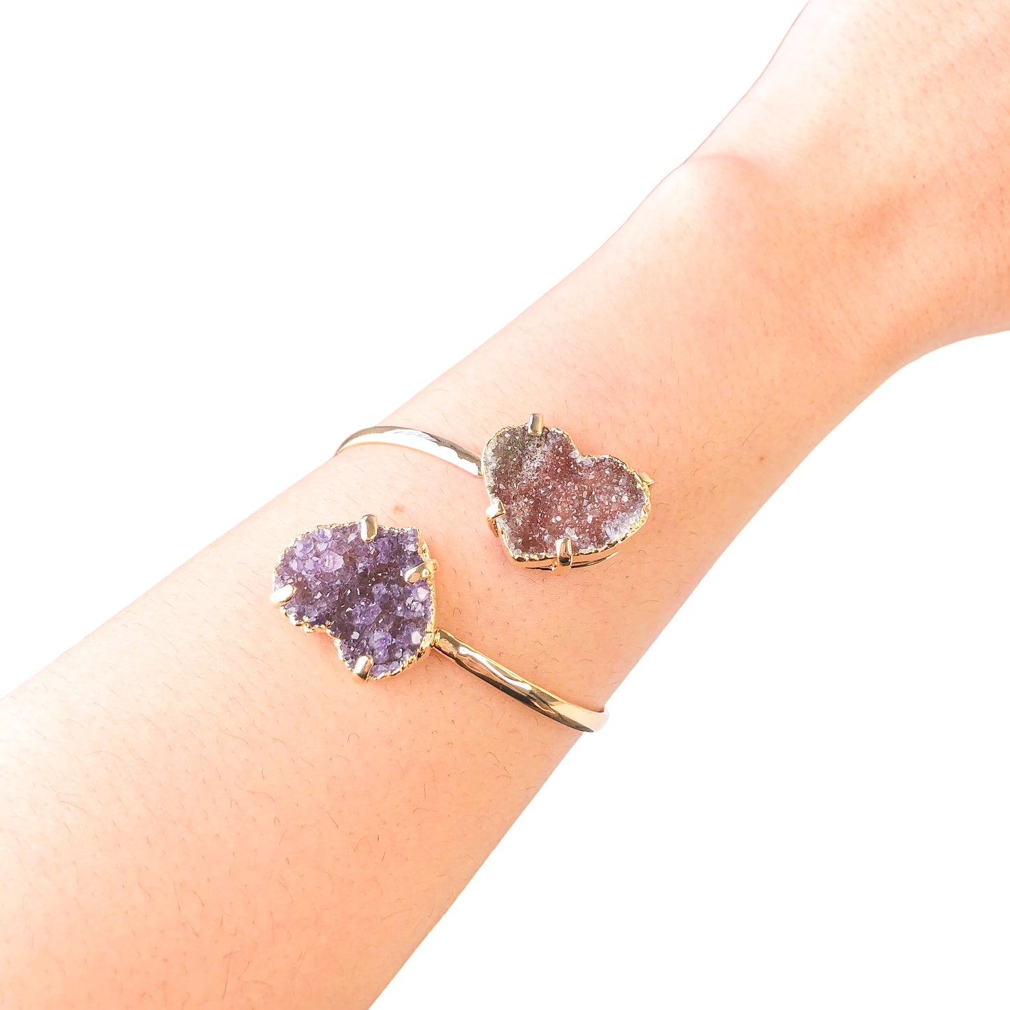 Heart Druzy Dual Bracelets