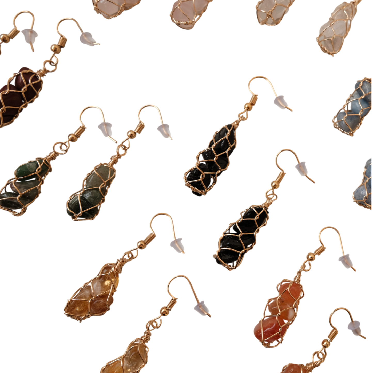 STONES BAG EARINGS