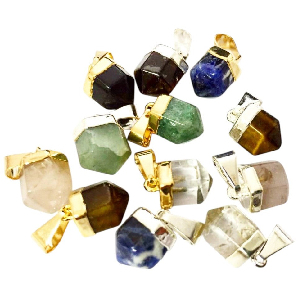 Tiny Polished Point Pendants - Nativa Gems Brazil