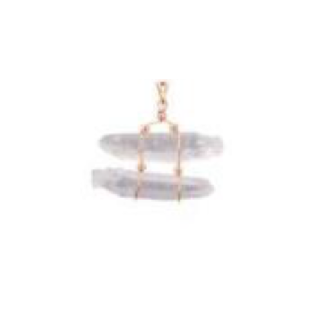 Dual Clear Quartz Link Pendants – Wholesale Brazilian Jewelry - Nativa Gems