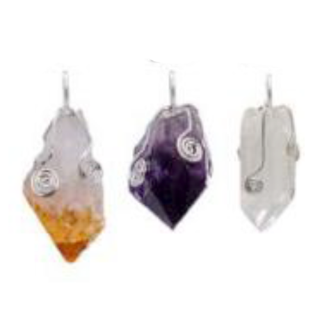 Rough Stones Whirl Pendants - Nativa Gems