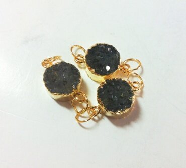 Natural Druzy Pendants - Size 3