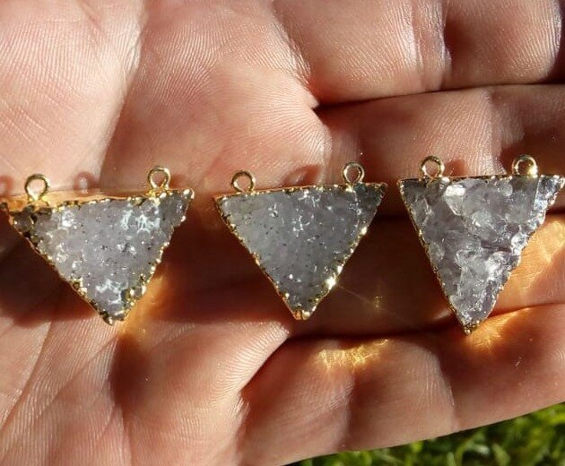 Natural Druzy Pendants - Nativa Gems