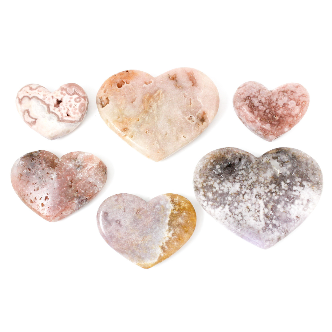 Pink Amethyst Heart – Wholesale Brazilian Crystal - Nativa Gems