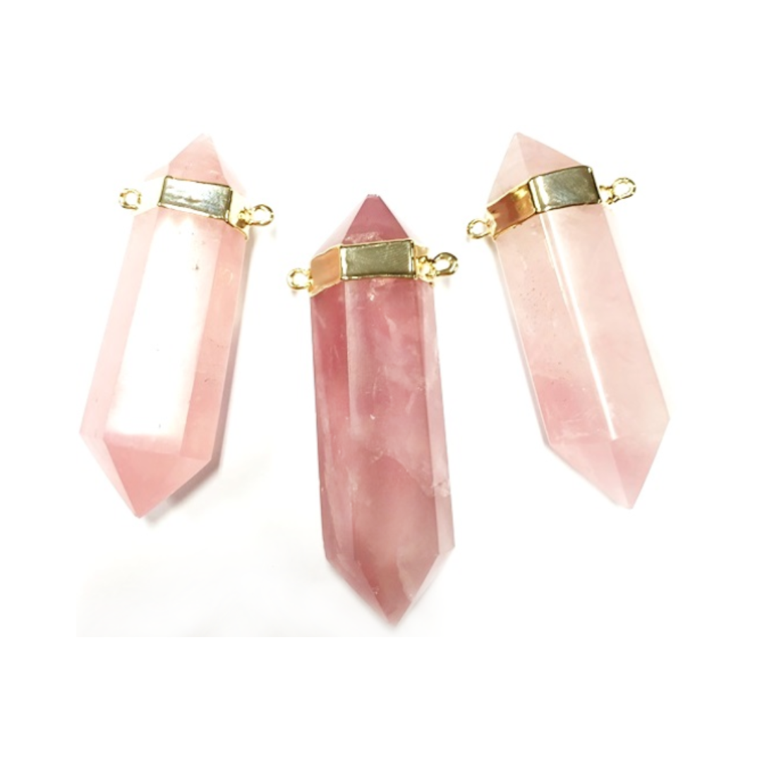 Quartz Double Connectors - Nativa Gems