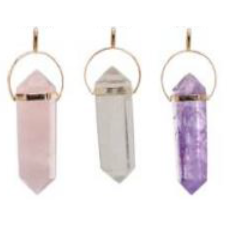 Quartz Round Top Handle Pendant