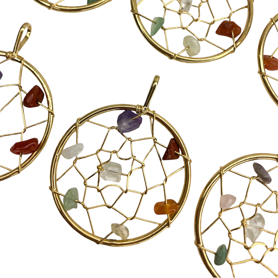 Rainbow Stones Catcher Pendants - Nativa Gems