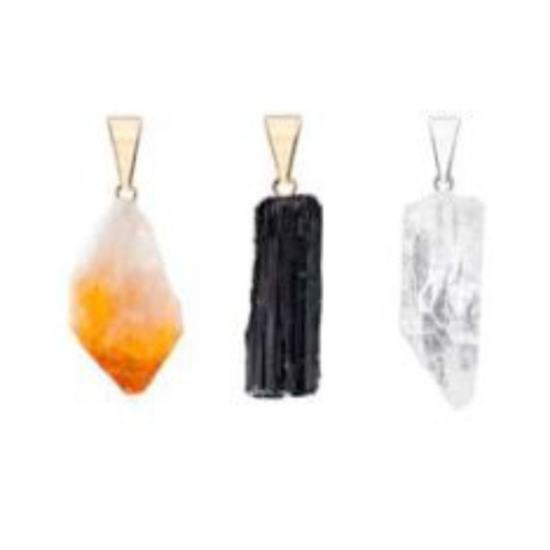 Rough Stones Non-Plated Pendants