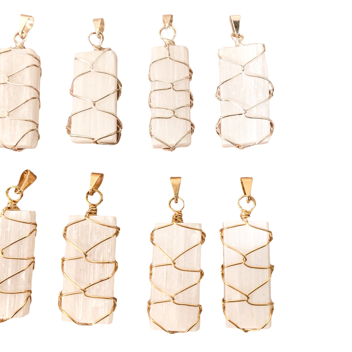 Selenite Pendants