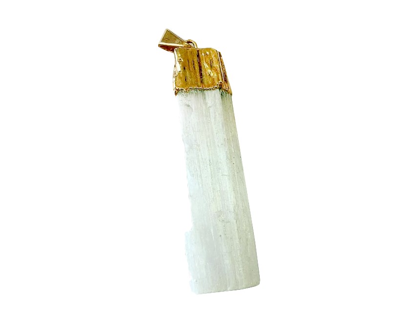 Selenite Bar Pendants - Nativa Gems