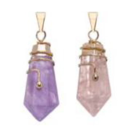 Spiral Teardrop Points Pendants