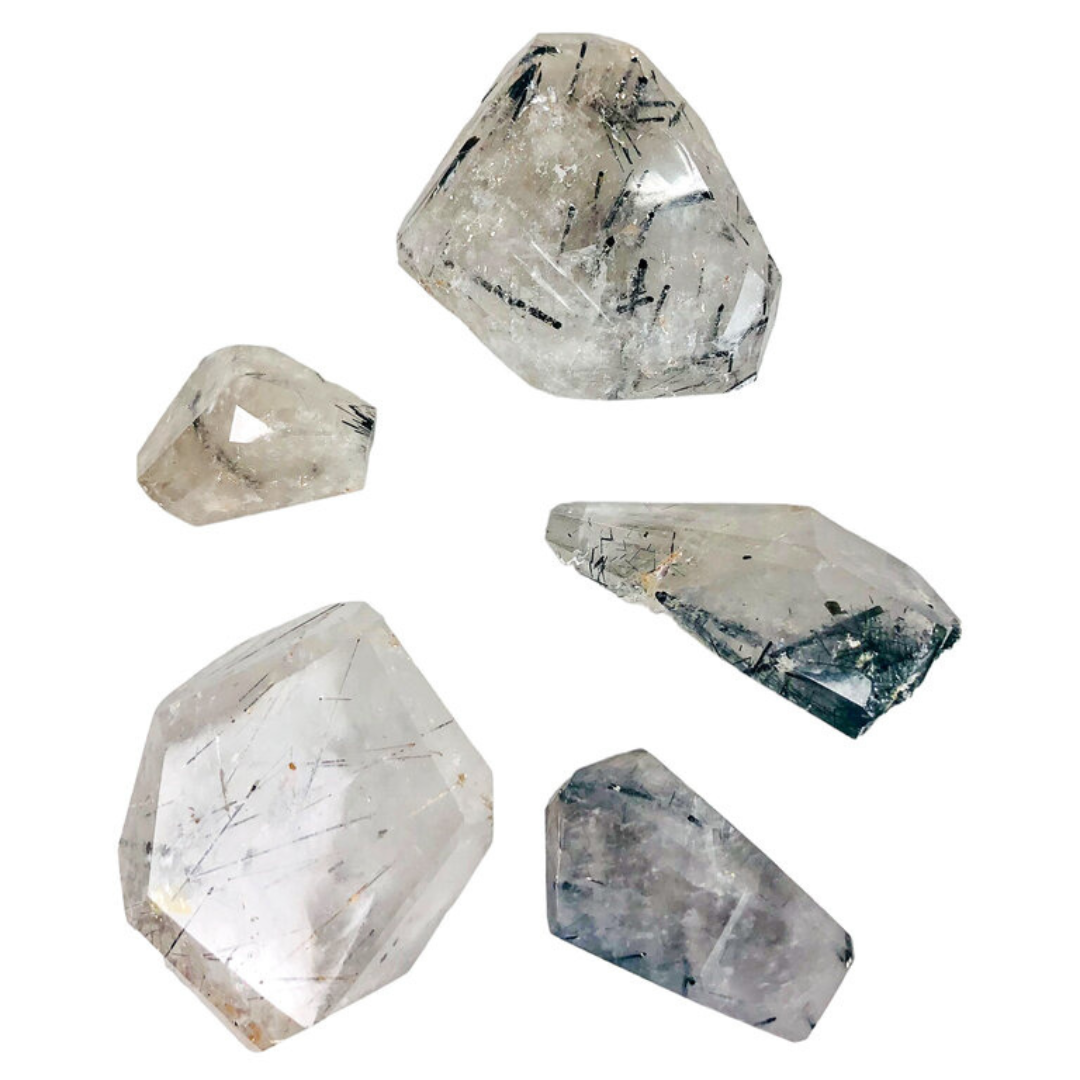 Tourmalinated Quartz Free Forms