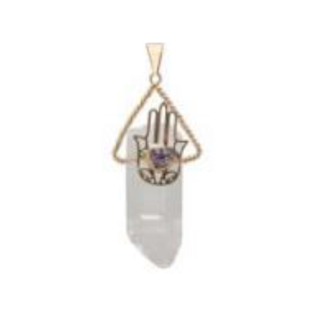 Tumbled Hamsa Points Pendants - Nativa Gems