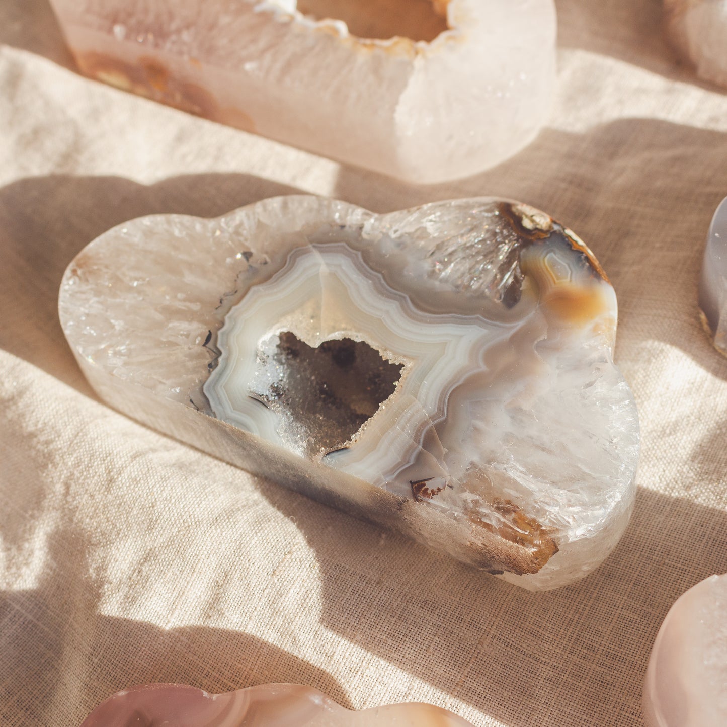 Agate Geode Druzy – Assorted Shapes – Wholesale Brazilian Crystals - Nativa Gems