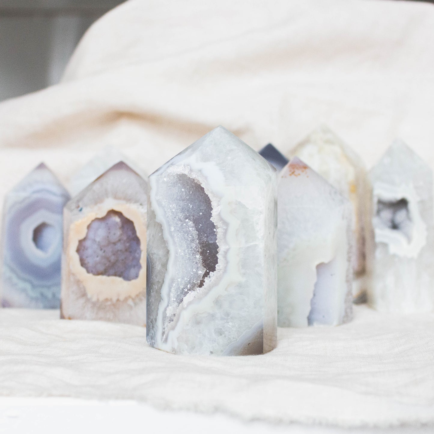 Agate Point Towers – Wholesale (Brazil) - Nativa Gems