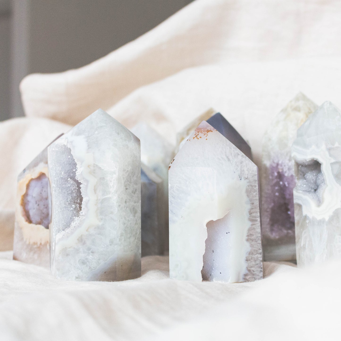 Agate Point Towers – Wholesale (Brazil) - Nativa Gems