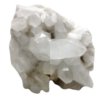 CLEAR QUARTZ DRUZY BOOKEND- UNPLATED