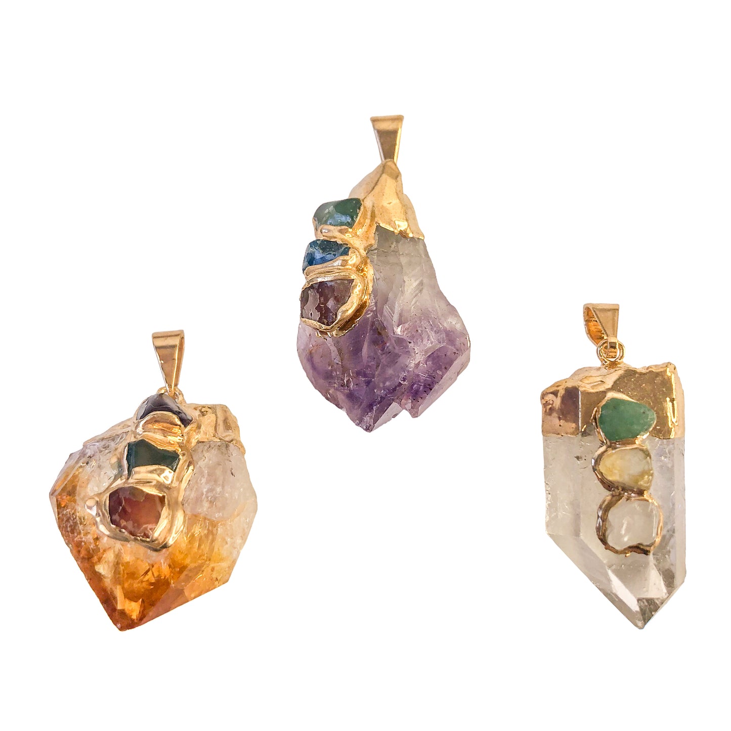 Stones Rough Point Pendants - Nativa Gems