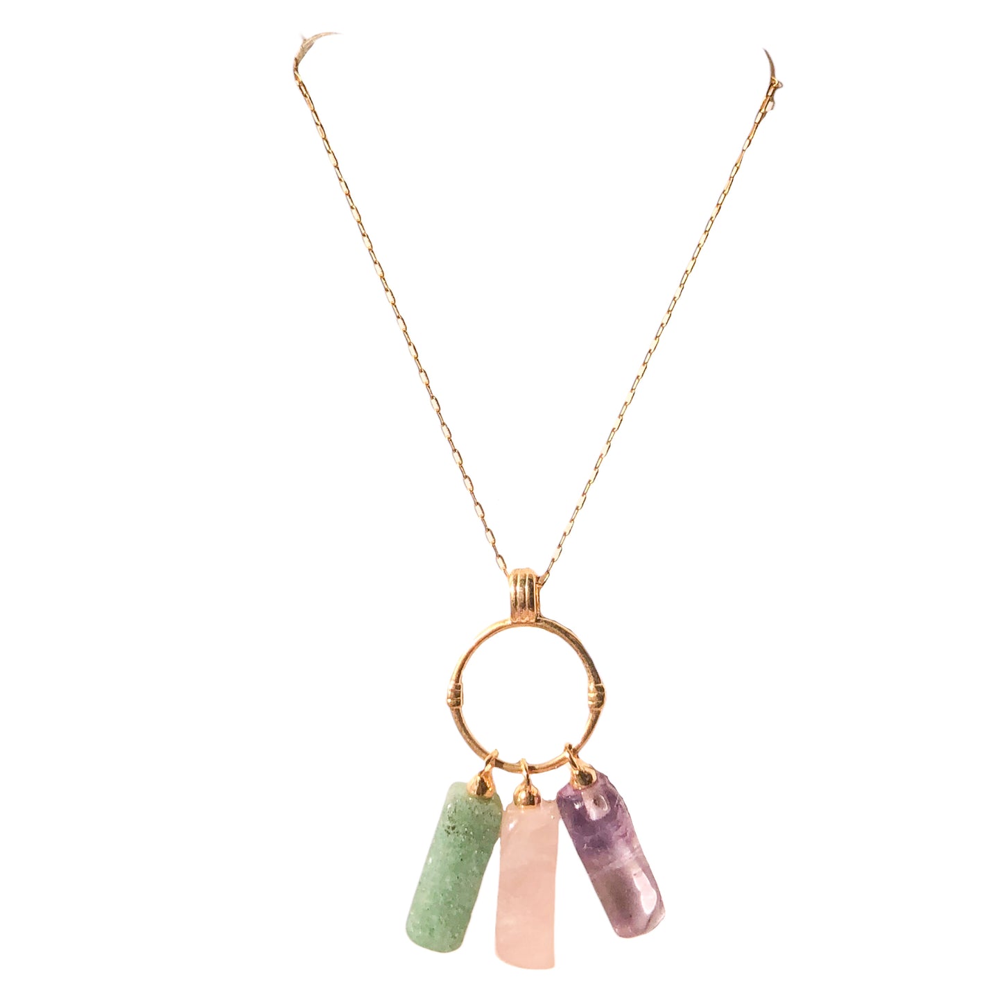 3 Quartz Points Necklace