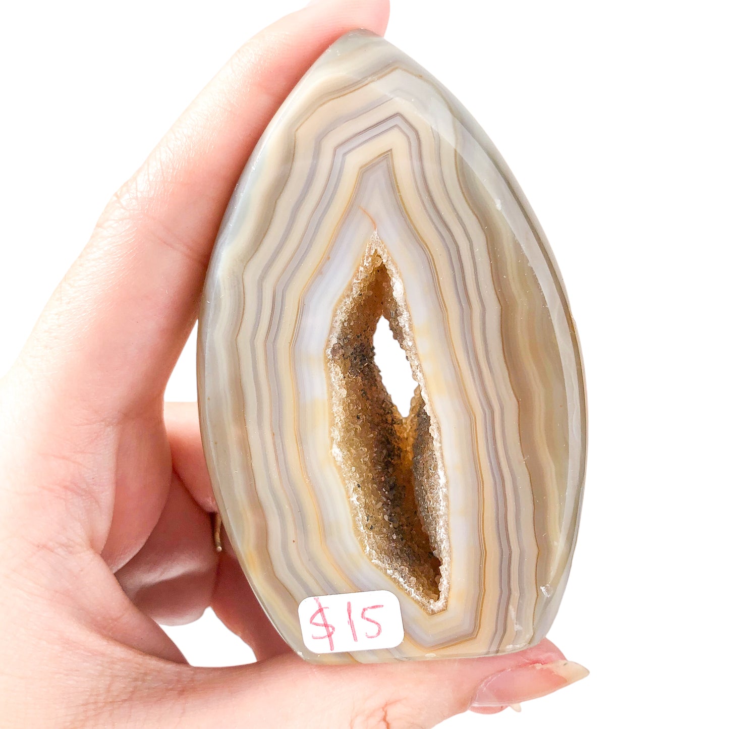 Agate Geode Oval Druzy