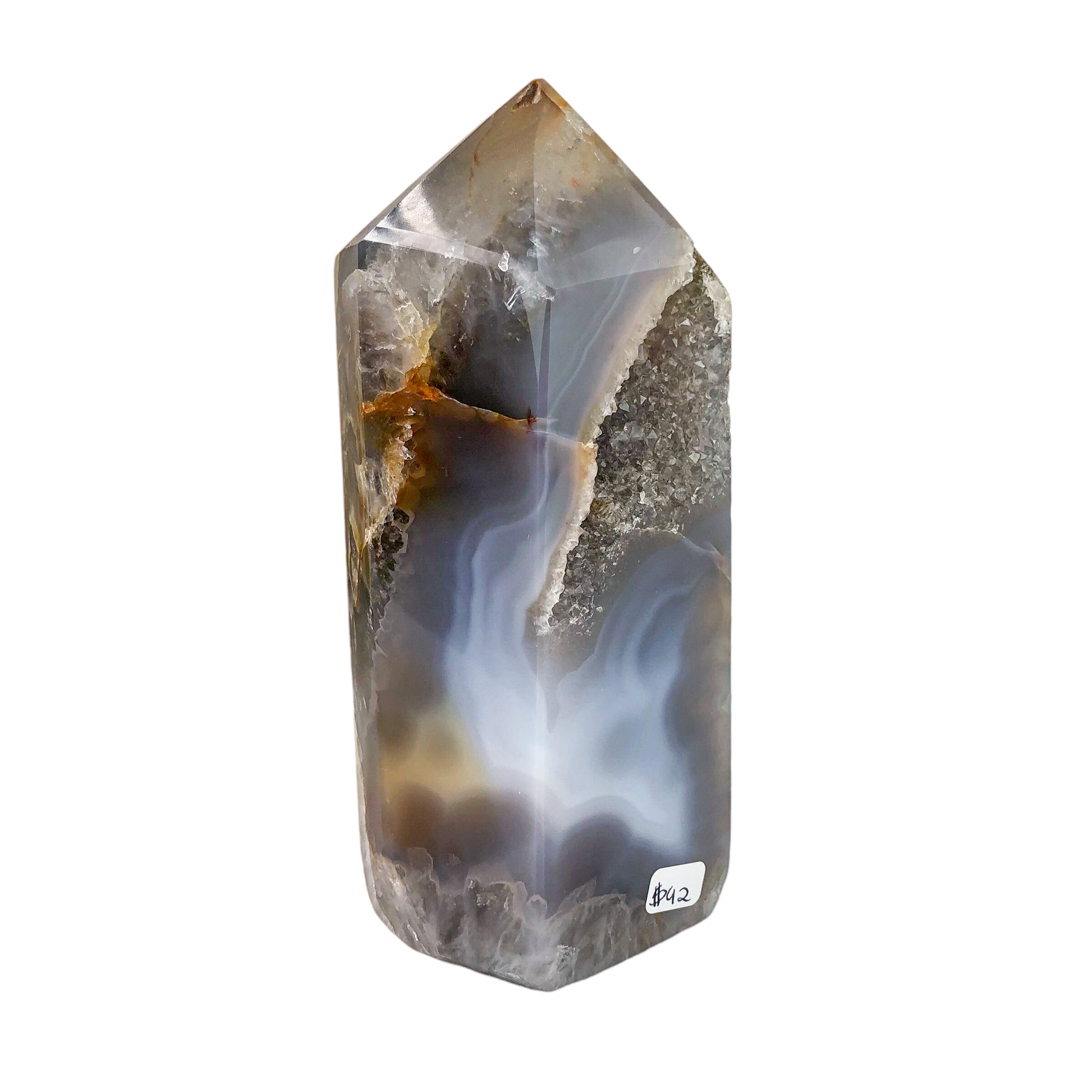 Agate Geode Druzy Tower