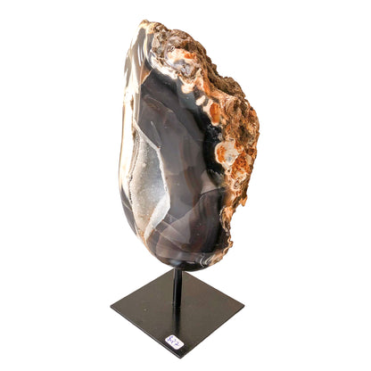 Agate Geode on Stand