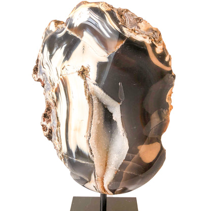 Agate Geode on Stand